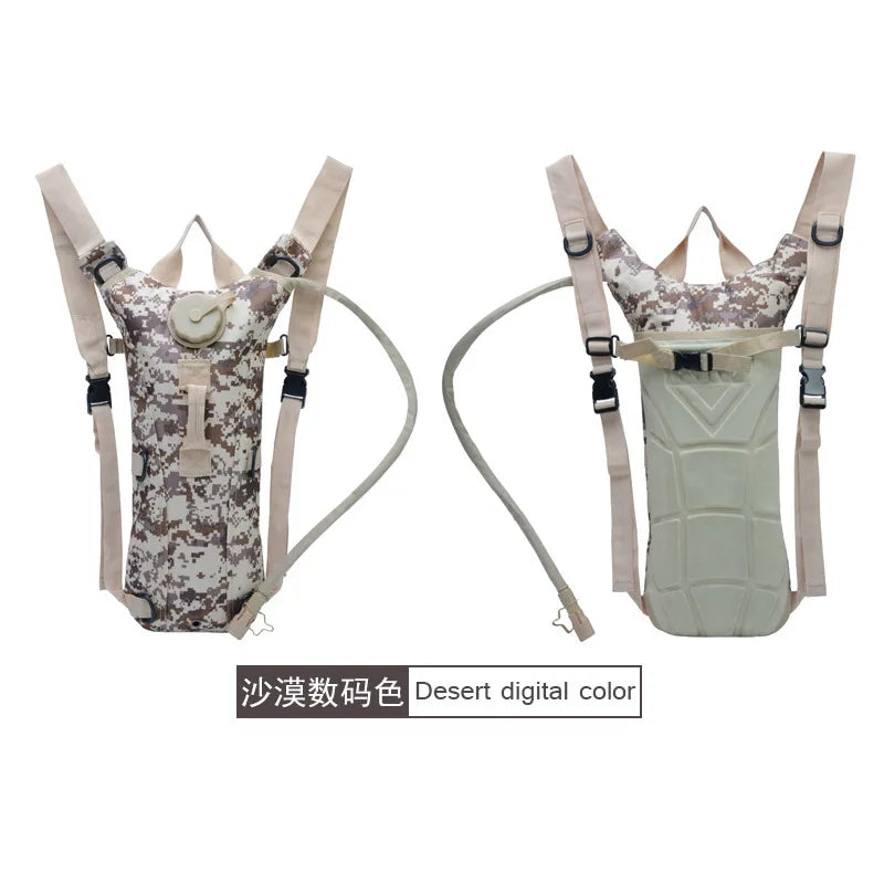 Tactical Hydration Pack Backpack Water-Proof Nylon Water Bag with 3 Liter Bladder for Hiking Cycling Climbing
