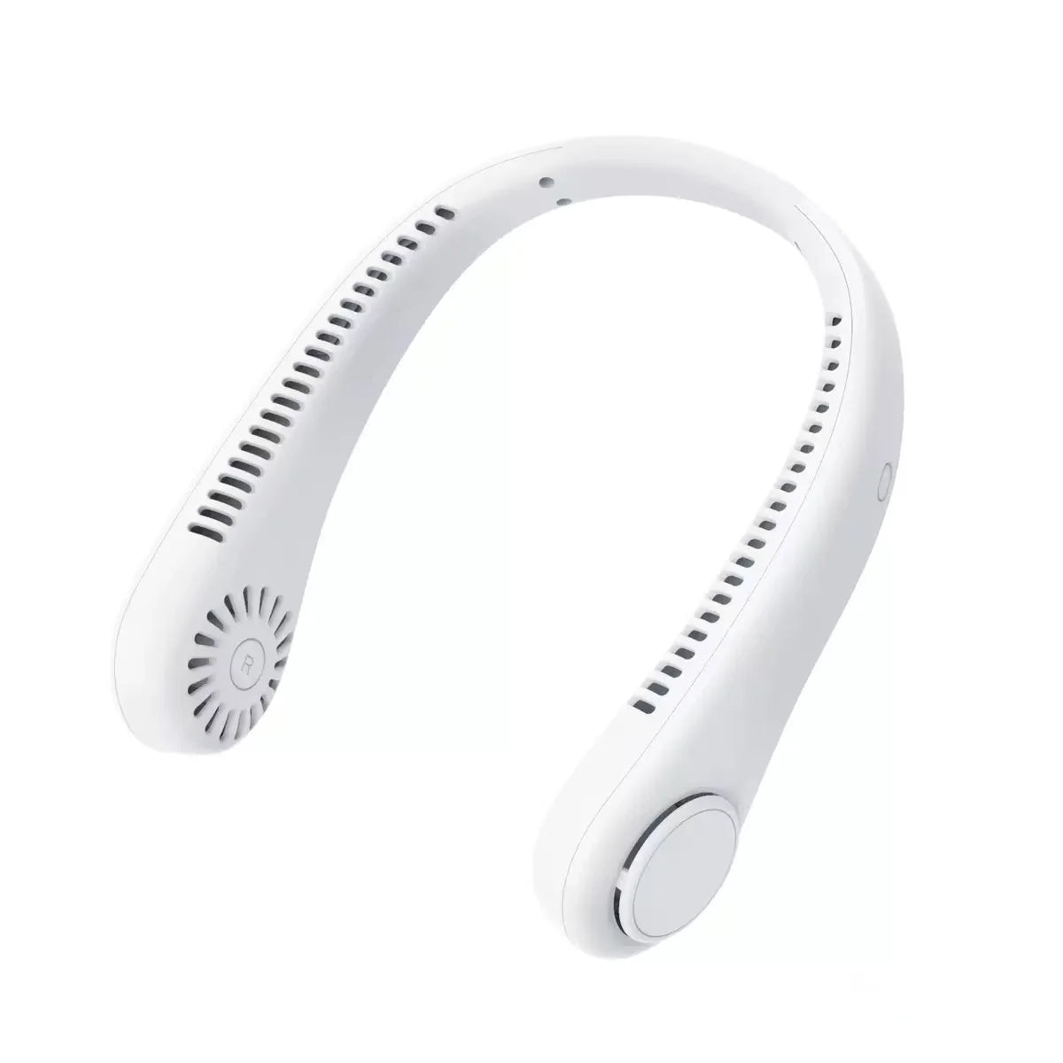 3000Mah Hanging Neck Fan Portable Bladeless Mini USB Rechargeable Mute LED Digital Display Electric Fan Summer Air Cooler ﻿