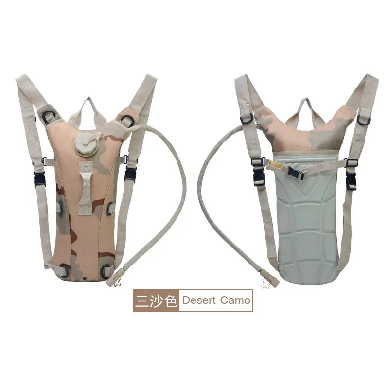 Tactical Hydration Pack Backpack Water-Proof Nylon Water Bag with 3 Liter Bladder for Hiking Cycling Climbing