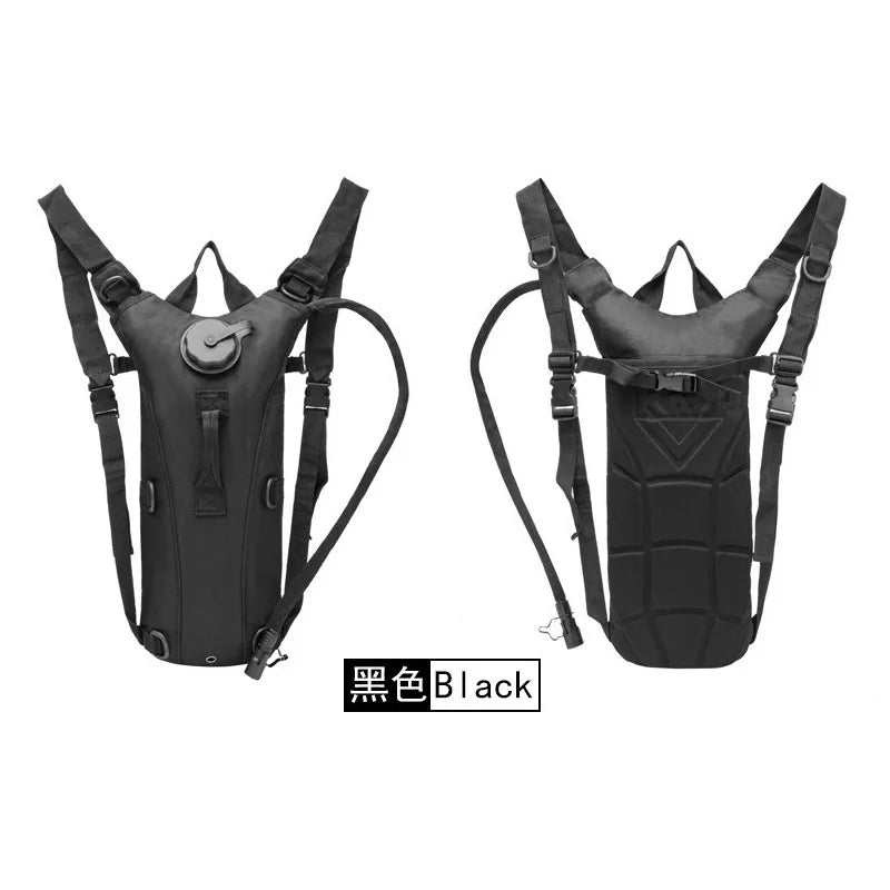 Tactical Hydration Pack Backpack Water-Proof Nylon Water Bag with 3 Liter Bladder for Hiking Cycling Climbing