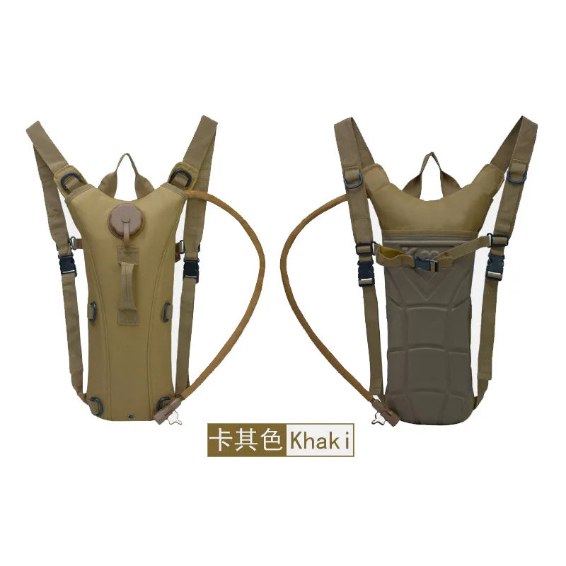 Tactical Hydration Pack Backpack Water-Proof Nylon Water Bag with 3 Liter Bladder for Hiking Cycling Climbing