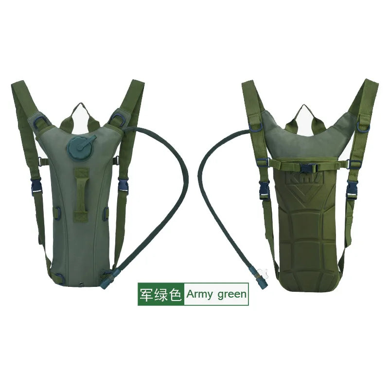 Tactical Hydration Pack Backpack Water-Proof Nylon Water Bag with 3 Liter Bladder for Hiking Cycling Climbing